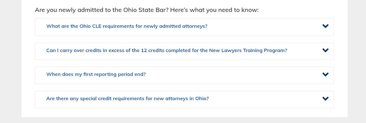 CLE New Attorney Section